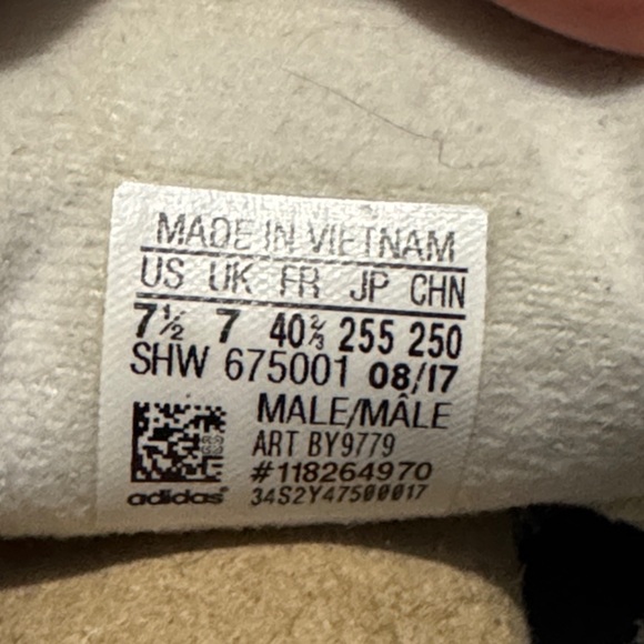 Adidas Gazelle Primeknit Sneaker-Mens 7.5-Blue/White-GUC - Picture 13 of 16